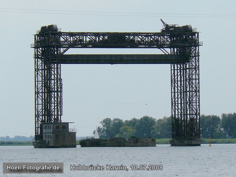Hubbrücke von Karnin am 10.07.2008 - Foto: Olaf Hoell