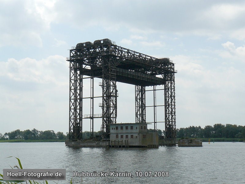 Hubbrücke von Karnin am 10.07.2008 - Foto: Olaf Hoell