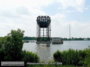 Hubbrücke von Karnin am 10.07.2008 - Foto: Olaf Hoell