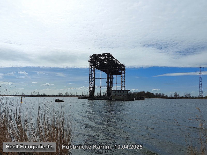 Hubbrücke von Karnin am 10.04.2025 - Foto: Olaf Hoell