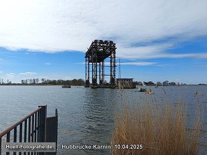 Hubbrücke von Karnin am 10.04.2025 - Foto: Olaf Hoell