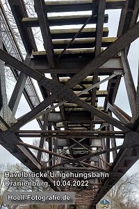 Brücke Umgehungsbahn in Oranienburg am 10.04.2022 - Foto: Olaf Hoell