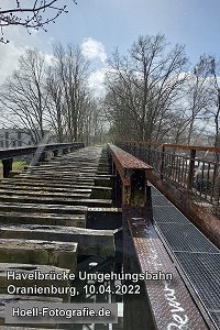 Brücke Umgehungsbahn in Oranienburg am 10.04.2022 - Foto: Olaf Hoell