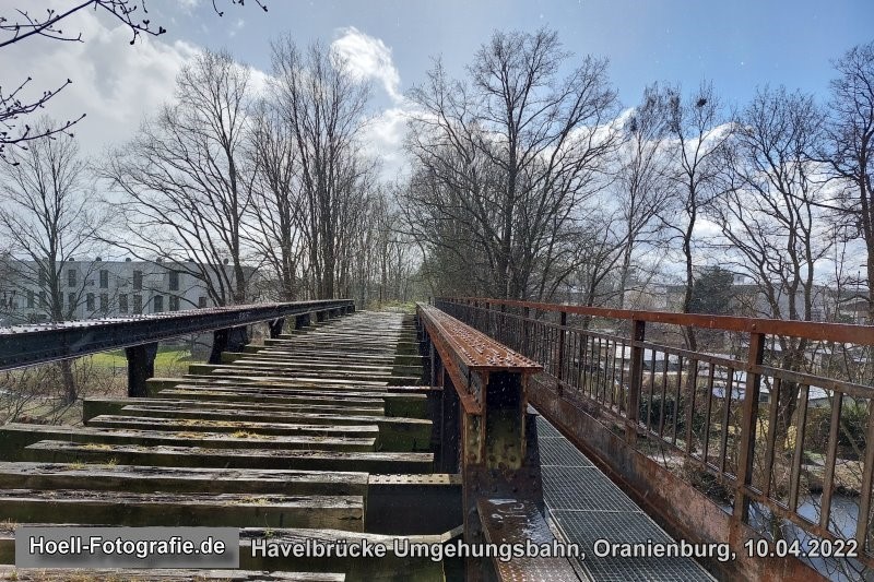 Havelbrücke Umgehungsbahn am 10.04.2022 in Oranienburg - Foto: Olaf Hoell