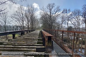 Brücke Umgehungsbahn in Oranienburg am 10.04.2022 - Foto: Olaf Hoell