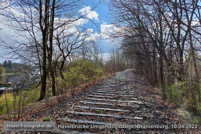Havelbrücke Umgehungsbahn am 10.04.2022 in Oranienburg - Foto: Olaf Hoell